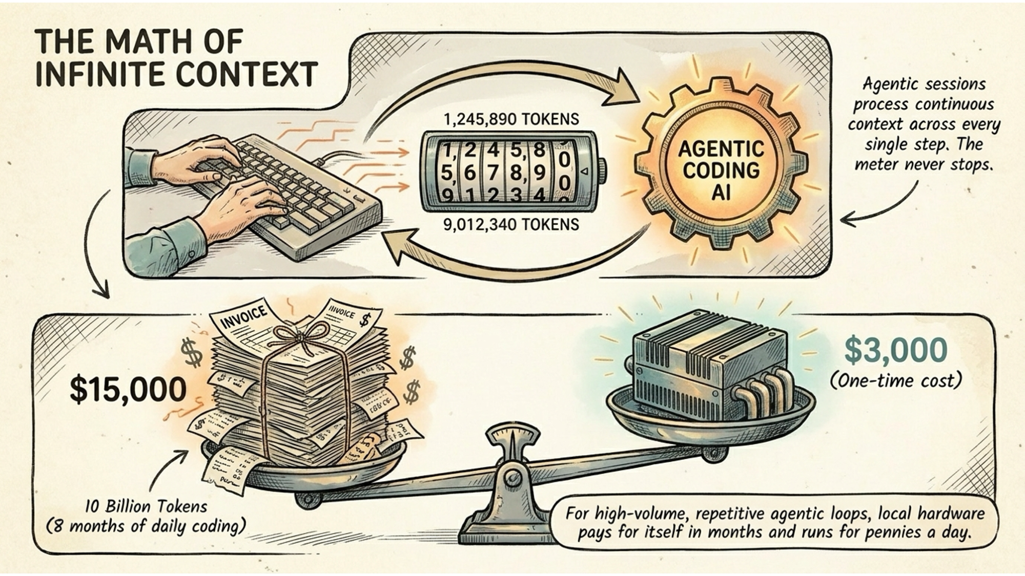 The math of infinite context illustration